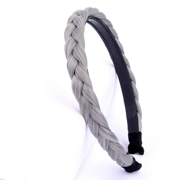Synthetic Hair Headband Braided Narrow Hair Accessory for Women Girls